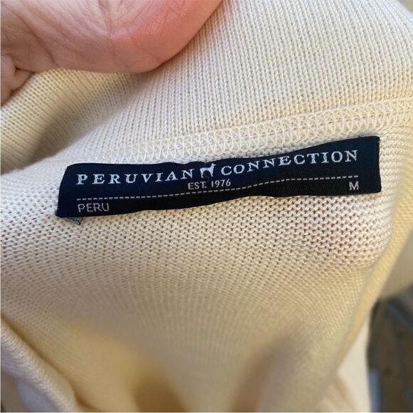 Peruvian Connection MAXI SKIRT in cream size medium - Picture 8 of 9